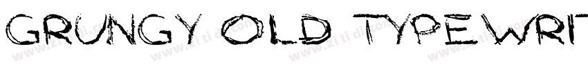 Grungy Old Typewrite字体转换
